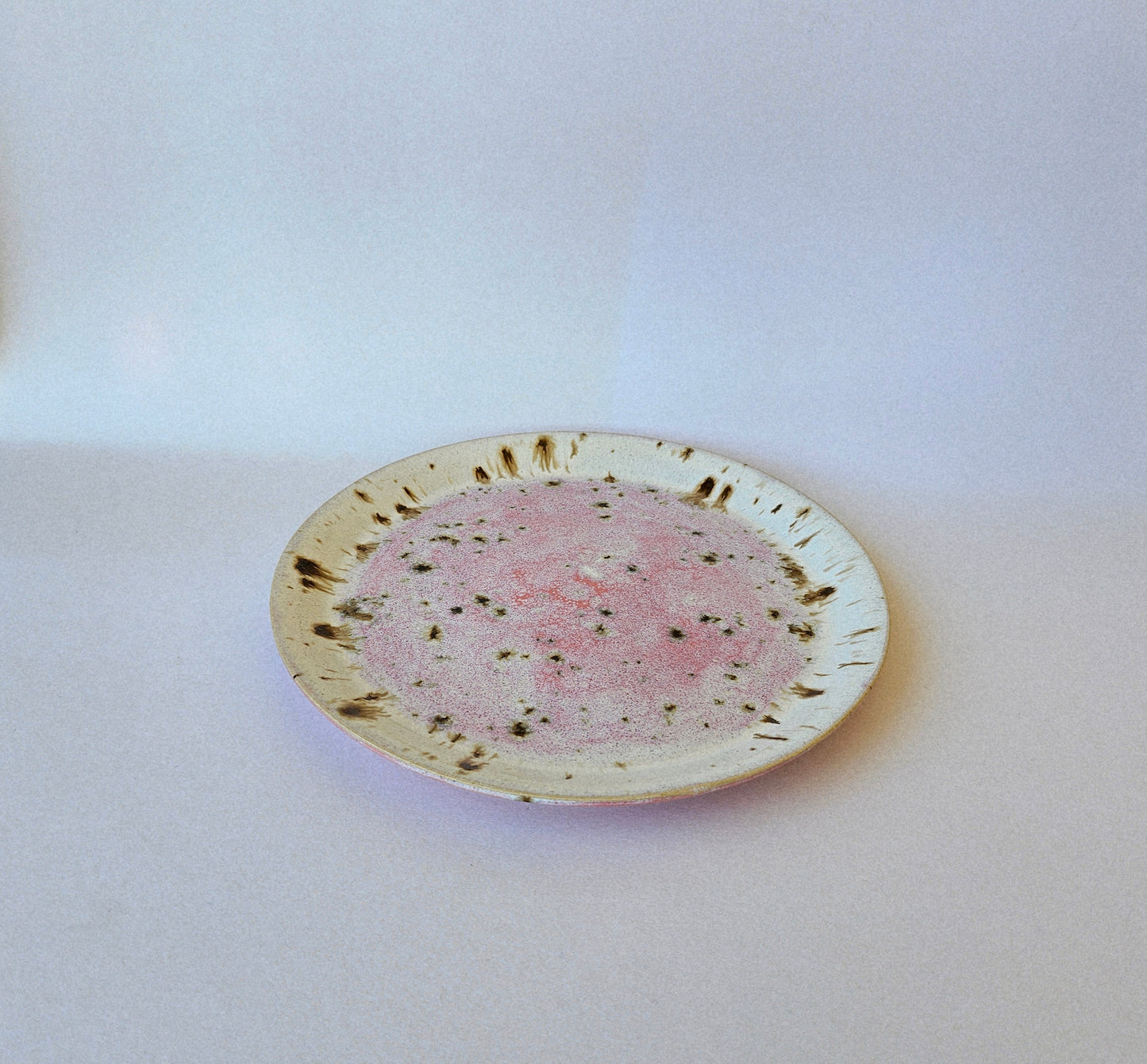 Side Plate - Pink Beige Speckled