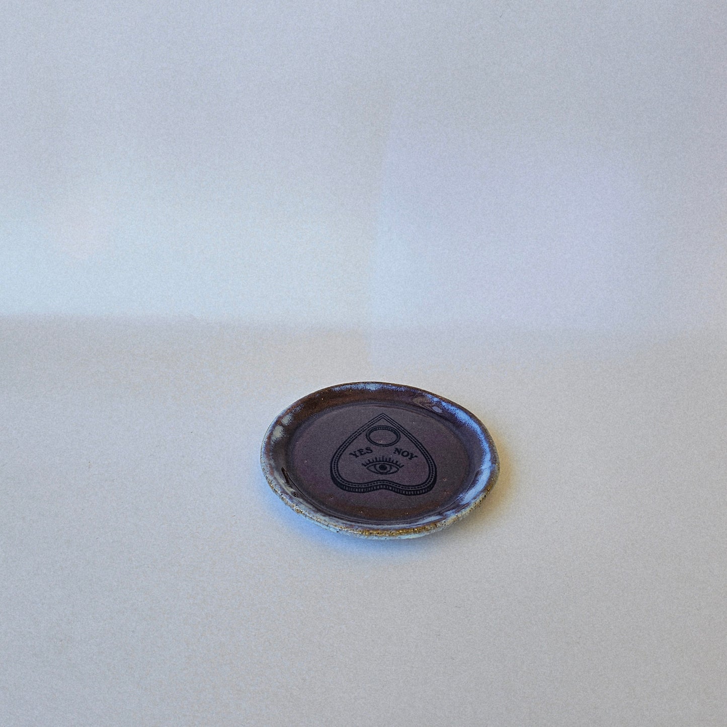 Purple Yes/No Trinket Dish