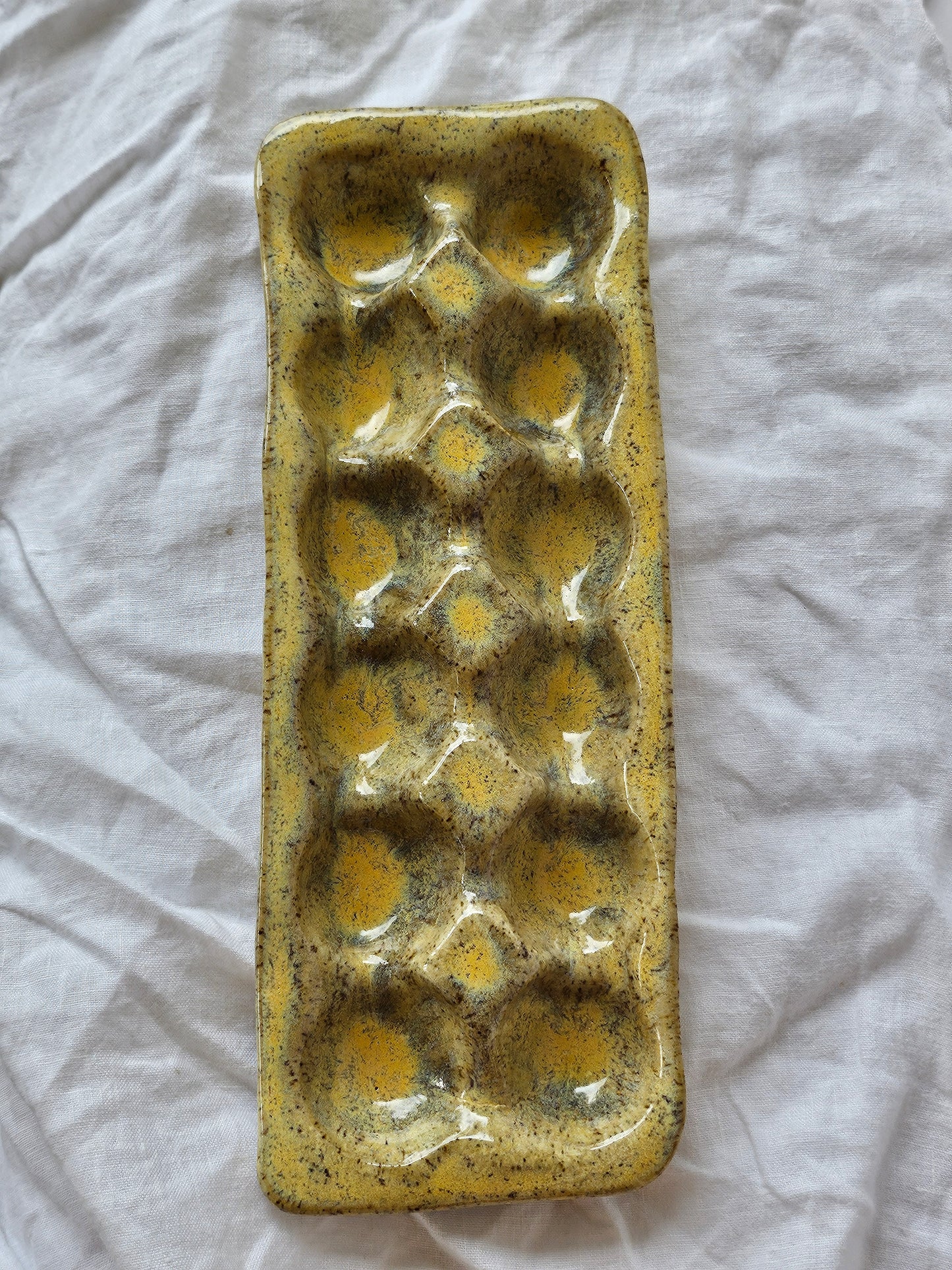Yellow Freckle Egg Holder