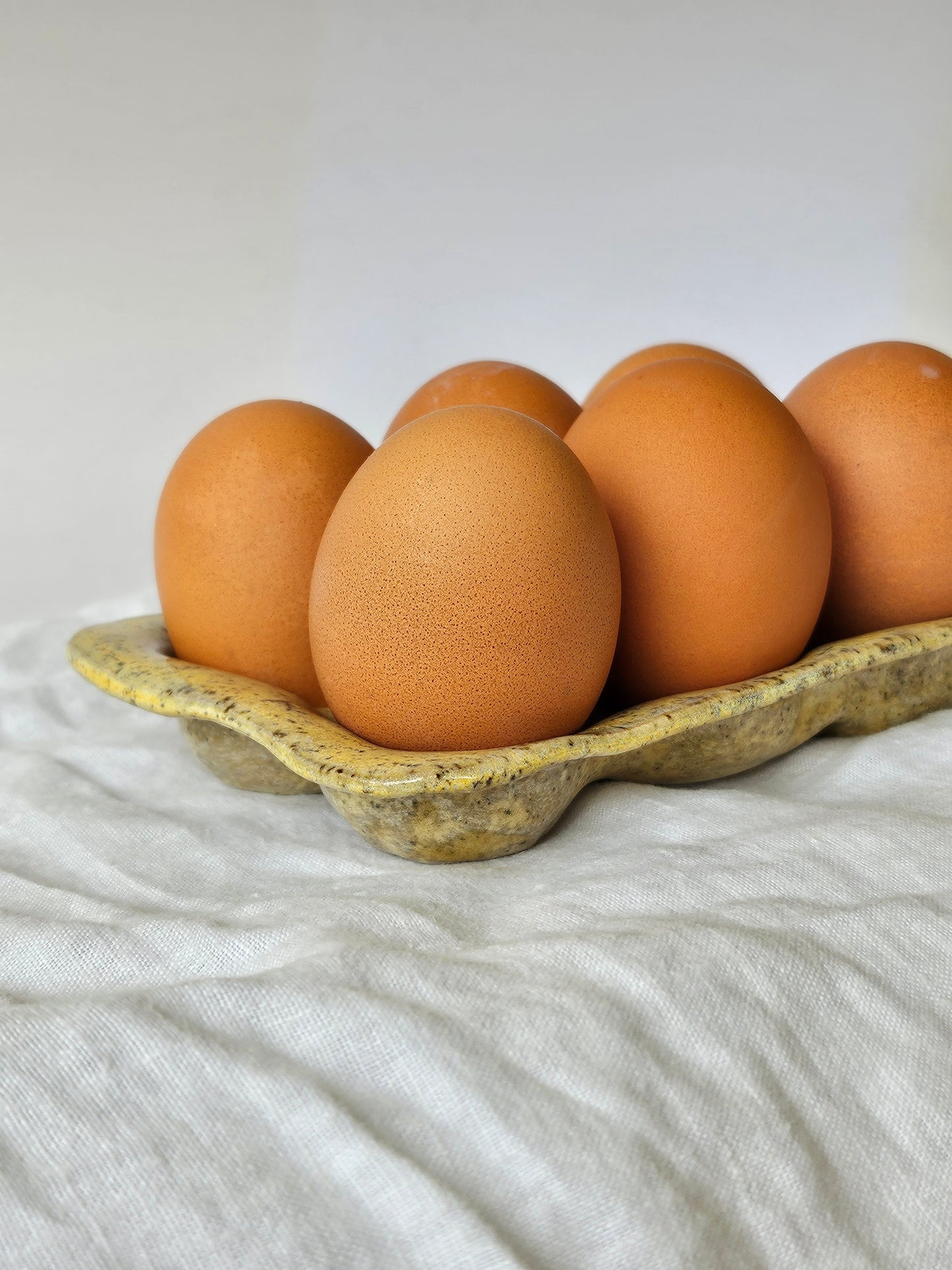 Yellow Freckle Egg Holder