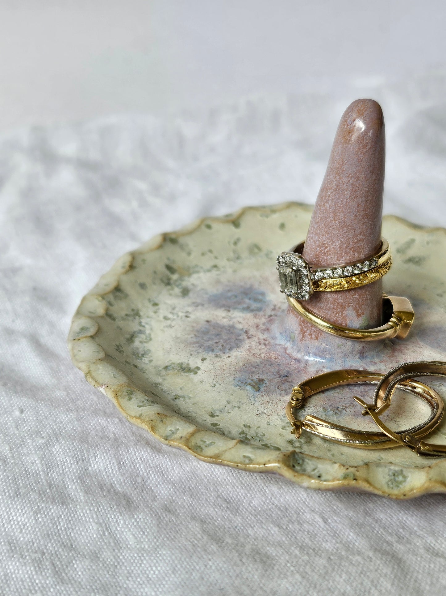 Pink Spot Trinket Dish
