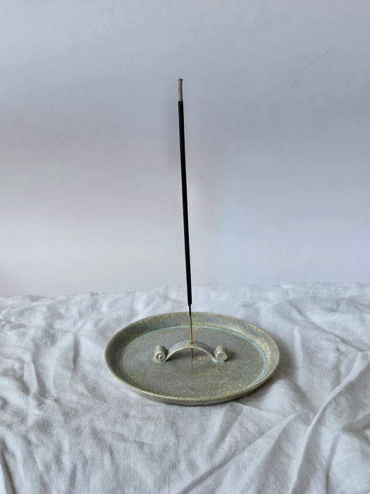 Mottled Greige Incense Holder