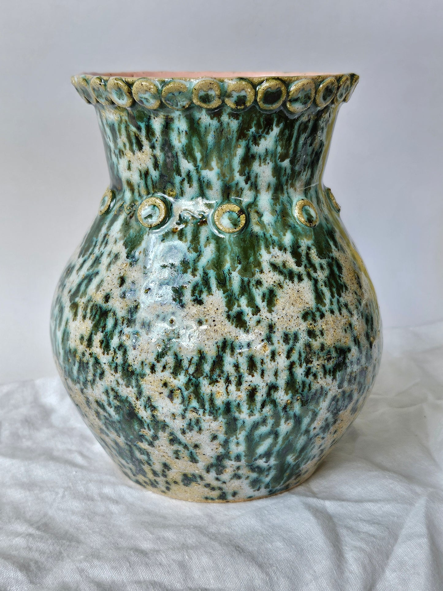 Green Freckle Vase