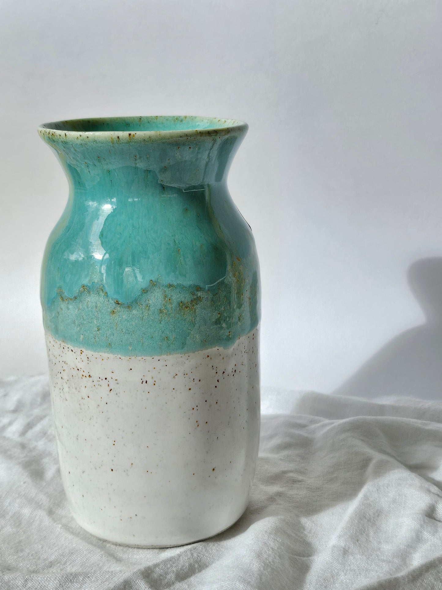 Turquoise Snow Vase