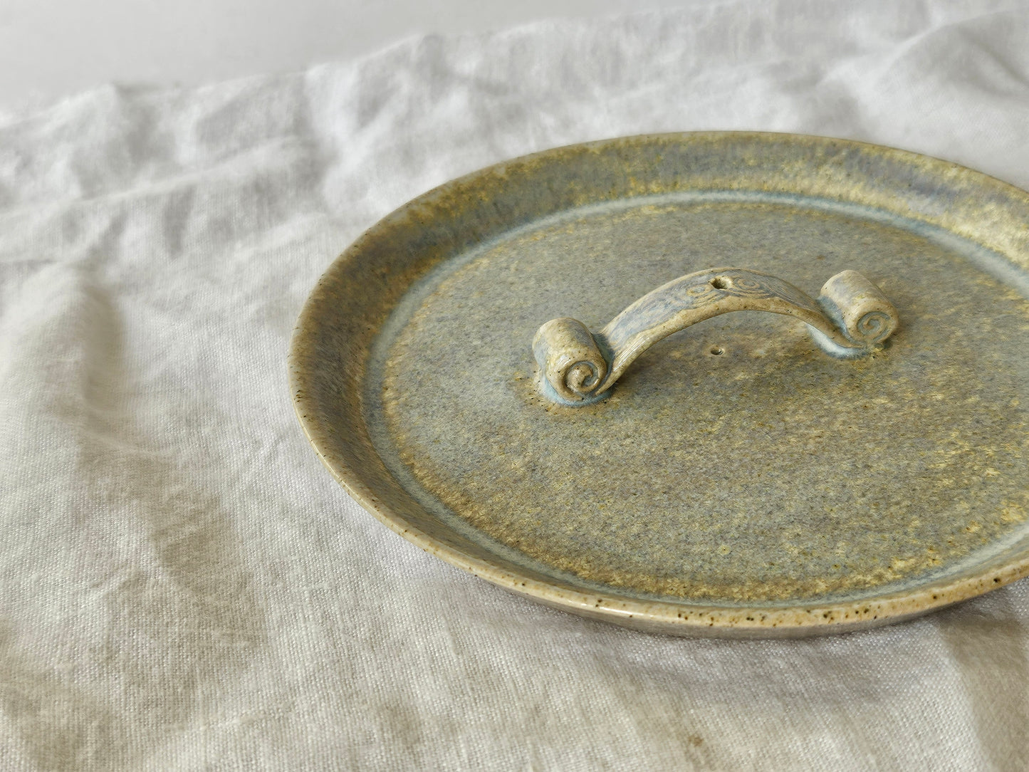 Mottled Greige Incense Holder